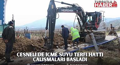 Çeşneli’de İçme Suyu Terfi Hattı Çalışmaları Başladı