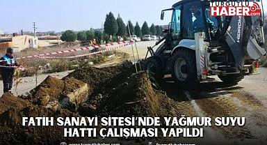 Fatih Sanayi Sitesi’nde Yağmur Suyu Hattı Çalışması Yapıldı