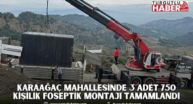 Karaağaç Mahallesinde 3 Adet 750 Kişilik Foseptik Montajı Tamamlandı