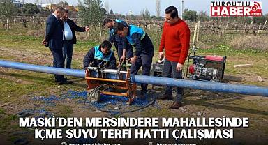 MASKİ’den Mersindere Mahallesinde İçme Suyu Terfi Hattı Çalışması