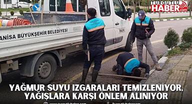 Yağmur Suyu Izgaraları Temizleniyor, Yağışlara Karşı Önlem Alınıyor