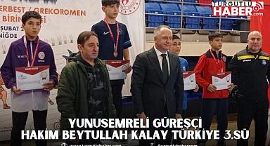YUNUSEMRELİ GÜREŞÇİ HAKİM BEYTULLAH KALAY TÜRKİYE 3.SÜ