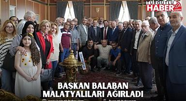 BAŞKAN BALABAN MALATYALILARI AĞIRLADI