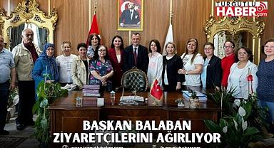 BAŞKAN BALABAN ZİYARETÇİLERİNİ AĞIRLIYOR