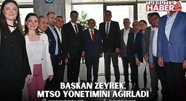 Başkan Zeyrek, MTSO Yönetimini Ağırladı