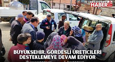 Büyükşehir, Gördesli Üreticileri Desteklemeye Devam Ediyor