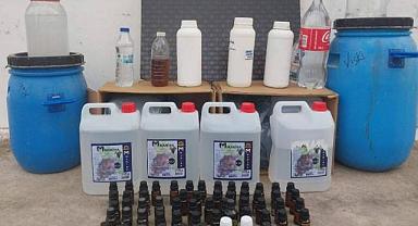 Salihli'de 64 Litre Sahte Alkol Ele Geçirildi