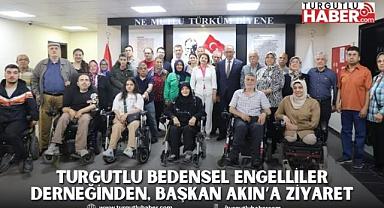 Turgutlu Bedensel Engelliler Derneğinden, Başkan Akın’a Ziyaret