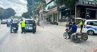 Turgutlu'da Polisten Motosiklet Denetimi