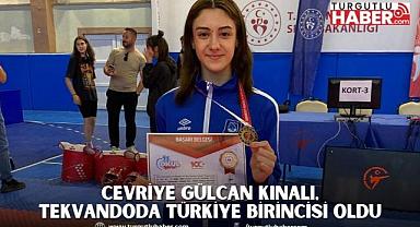 Cevriye Gülcan Kınalı, Tekvandoda Türkiye Birincisi oldu