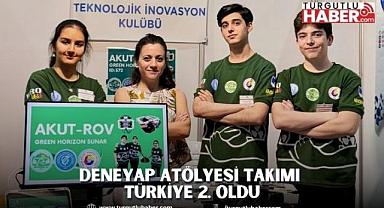 DENEYAP ATÖLYESİ TAKIMI TÜRKİYE 2. OLDU