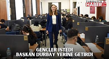 GENÇLER İSTEDİ BAŞKAN DURBAY YERİNE GETİRDİ 