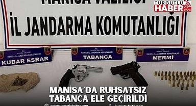 Manisa’da Ruhsatsız Tabanca Ele Geçirildi