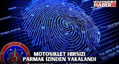Motosiklet Hırsızı Parmak İzinden Yakalandı