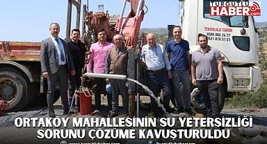 Ortaköy Mahallesinin Su Yetersizliği Sorunu Çözüme Kavuşturuldu