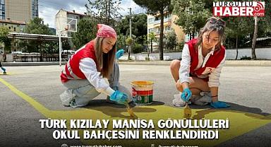 Türk Kızılay Manisa Gönüllüleri Okul Bahçesini Renklendirdi