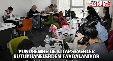 YUNUSEMRE’DE KİTAPSEVERLER KÜTÜPHANELERDEN FAYDALANIYOR