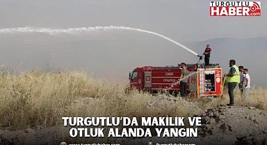 Turgutlu’da Makilik ve Otluk Alanda Yangın