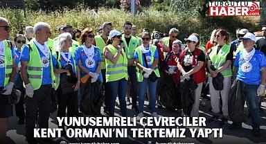 YUNUSEMRELİ ÇEVRECİLER KENT ORMANI’NI TERTEMİZ YAPTI   