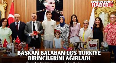 BAŞKAN BALABAN LGS TÜRKİYE BİRİNCİLERİNİ AĞIRLADI