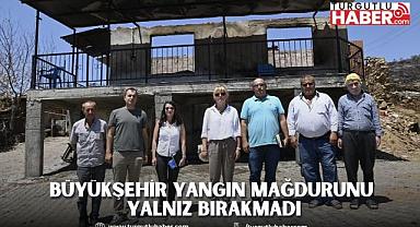 Büyükşehir Yangın Mağdurunu Yalnız Bırakmadı