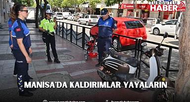 Manisa'da Kaldırımlar Yayaların 