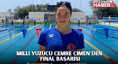 Milli yüzücü Cemre Çimen’den final başarısı