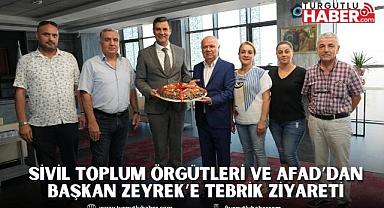 Sivil Toplum Örgütleri ve AFAD’dan Başkan Zeyrek’e Tebrik Ziyareti