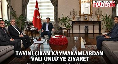 Tayini Çıkan Kaymakamlardan Vali Ünlü’ye Ziyaret