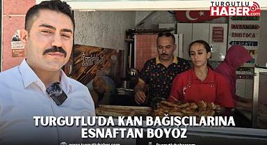 Turgutlu'da Kan Bağışçılarına Esnaftan Boyoz
