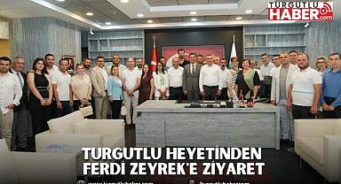 Turgutlu heyetinden Ferdi Zeyrek'e Ziyaret