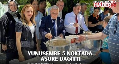 YUNUSEMRE 5 NOKTADA AŞURE DAĞITTI