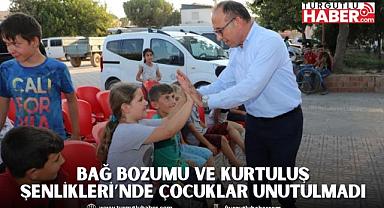 Turgutlu Belediyesi Bağ Bozumu ve Kurtuluş Şenlikleri’nde Çocukları Unutmadı