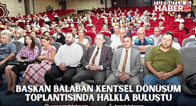 BAŞKAN BALABAN KENTSEL DÖNÜŞÜM TOPLANTISINDA HALKLA BULUŞTU