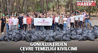 Gönüllülerden çevre temizliği Kıvılcımı 