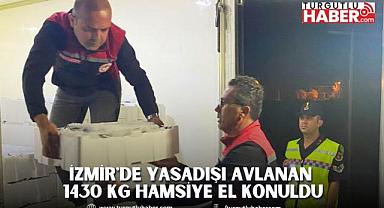 İzmir'de Yasadışı Avlanan 1430 Kg Hamsiye El Konuldu