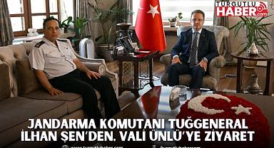 Manisa İl Jandarma Komutanlığı Görevine Atanan Tuğgeneral İlhan Şen’den Vali Ünlü’ye Ziyaret
