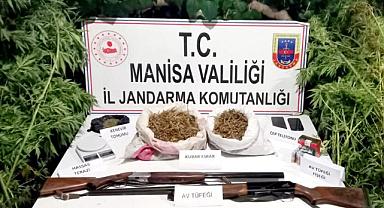 Sarıgöl’de 5 kilo 450 gram kubar esrar ve kenevir ele geçirildi