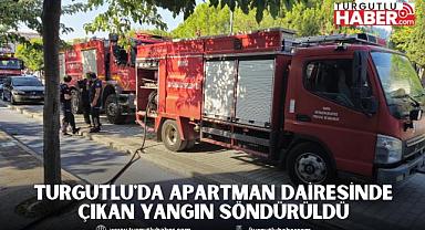 Turgutlu'da apartman dairesinde çıkan yangın söndürüldü