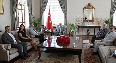 BAŞKAN BALABAN’DAN VALİ ÖZKAN’A HAYIRLI OLSUN ZİYARETİ 