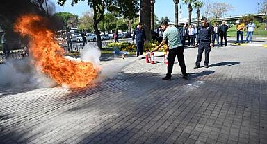 Salihli Belediyesi'nden Yangın Tatbikatı