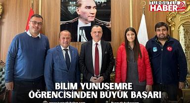 BİLİM YUNUSEMRE ÖĞRENCİSİNDEN BÜYÜK BAŞARI