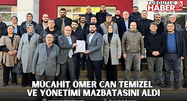 Mücahit Ömer Can Temizel ve Yönetimi Mazbatasını Aldı
