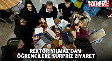 REKTÖR YILMAZ’DAN ÖĞRENCİLERE SÜRPRİZ ZİYARET