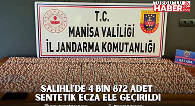 Salihli'de 4 Bin 872 Adet Sentetik Ecza Ele Geçirildi