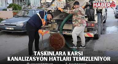 Taşkınlara Karşı Kanalizasyon Hatları Temizleniyor