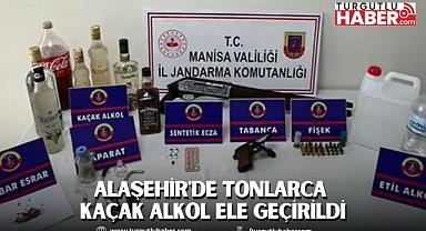 Alaşehir'de Tonlarca Kaçak Alkol Ele Geçirildi