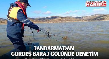 Jandarma'dan Gördes Baraj Gölünde denetim