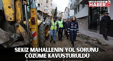 ŞEHZADELER BELEDİYESİ, SEKİZ MAHALLENİN YOL SORUNUNU ÇÖZÜME KAVUŞTURDU