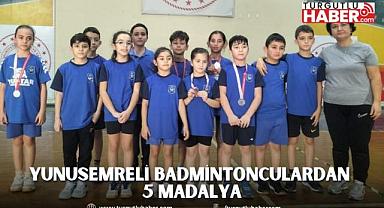 YUNUSEMRELİ BADMİNTONCULARDAN 5 MADALYA